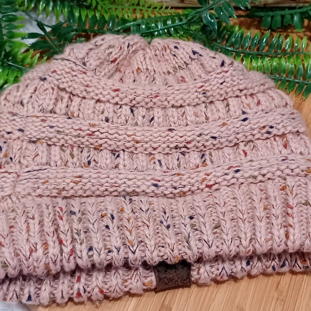 Ladies CCBeanie Indie Pink Confetti #0401 - Picture 3 of 3